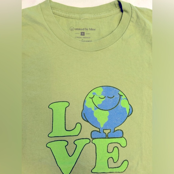 United By Blue brand, green t-shirt, size small - Picture 2 of 4
